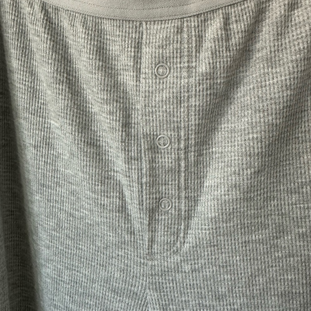 Wondershop Men's Grey Waffle Knit Sleepwear Long Johns - Picture 4 of 6